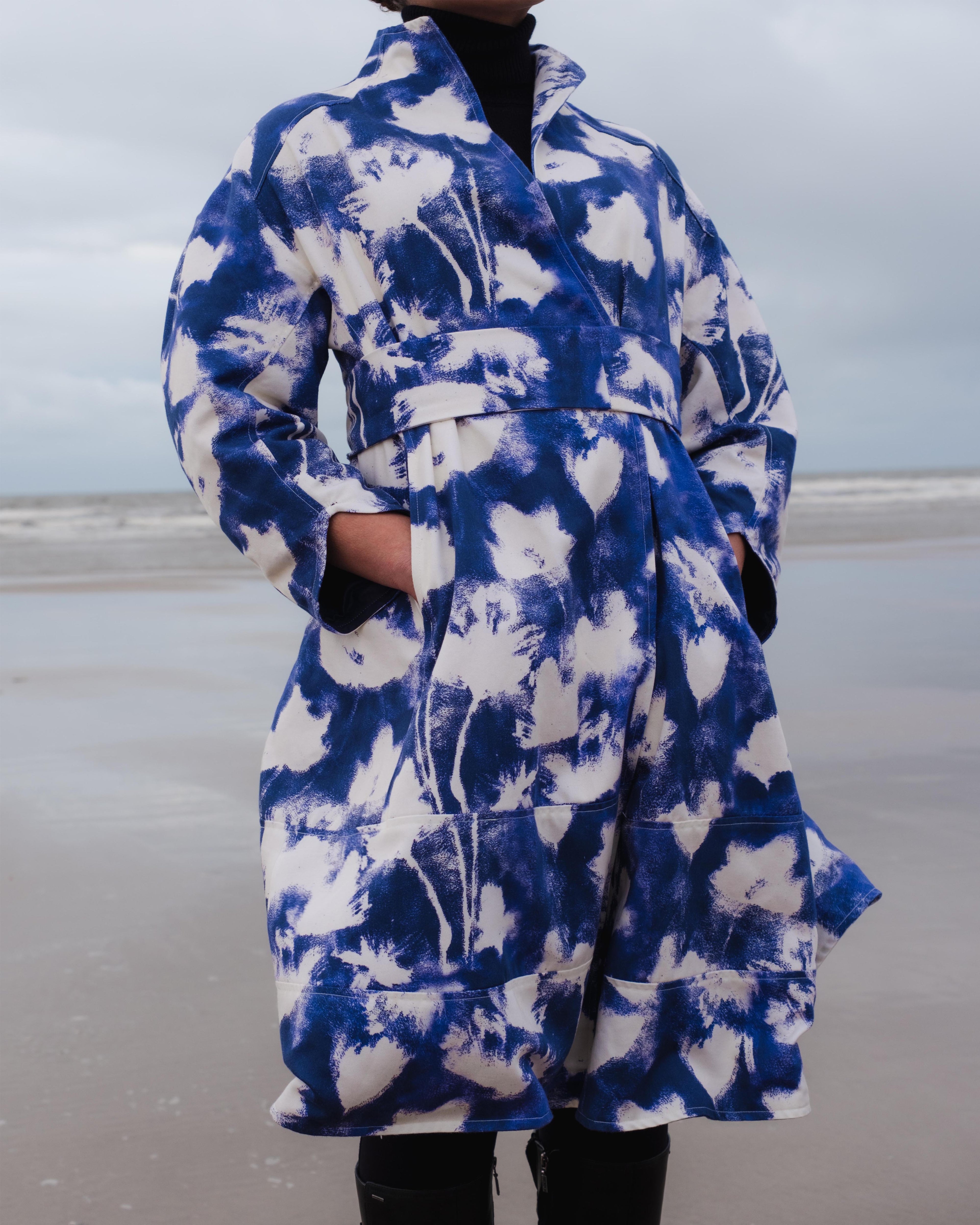 Hesketh Frances Dress Navy/Ivory