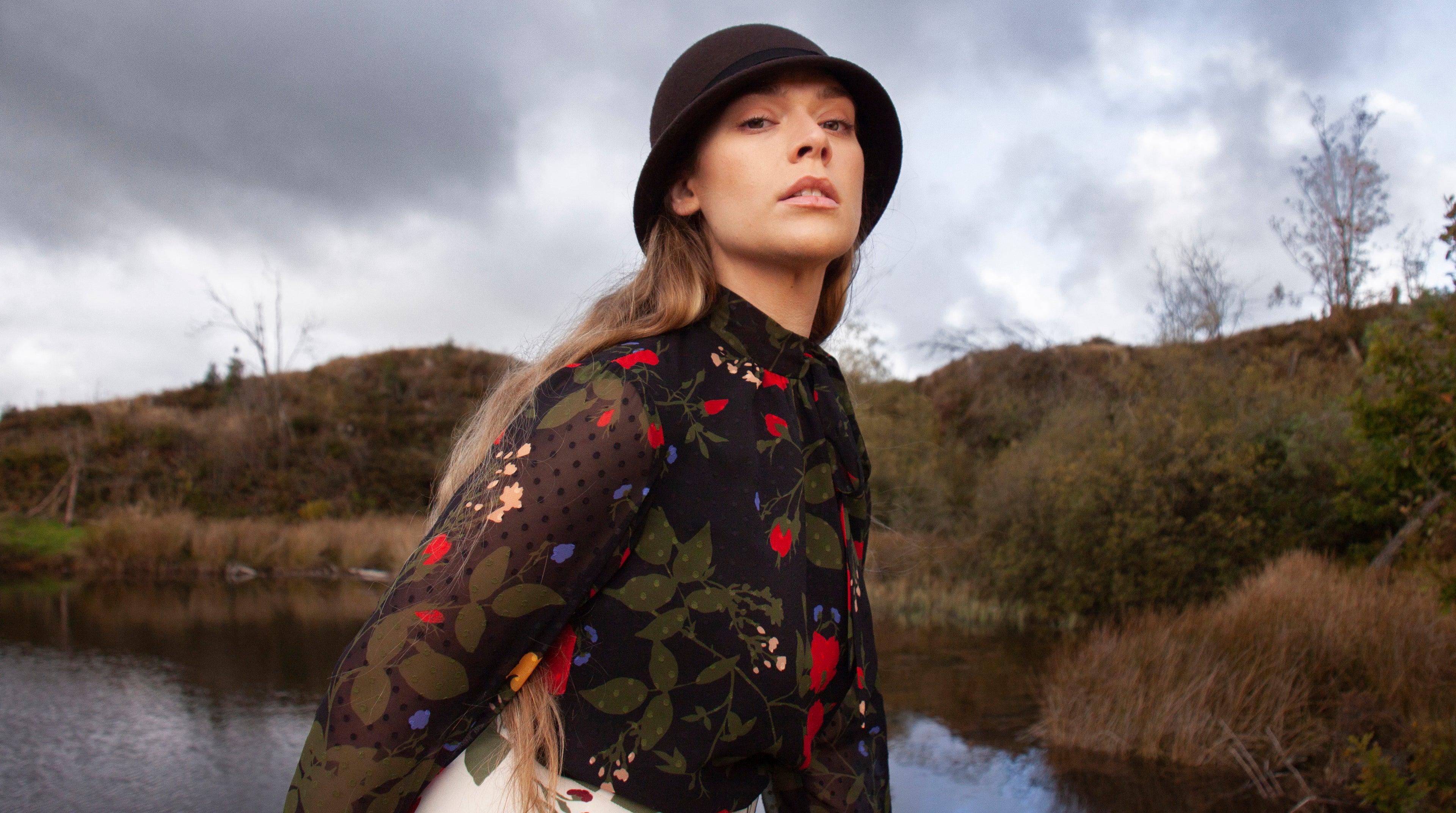 Adelaide Ava Blouse Black/Multi